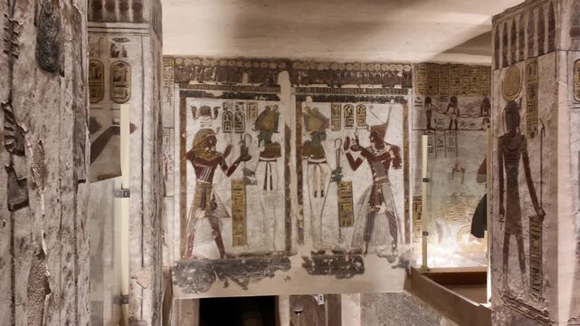 KV 11 is a magnificent royal tomb located in the famous Valley of the Kings in Luxor, Egypt, built jointly for Pharaohs Ramses III.
