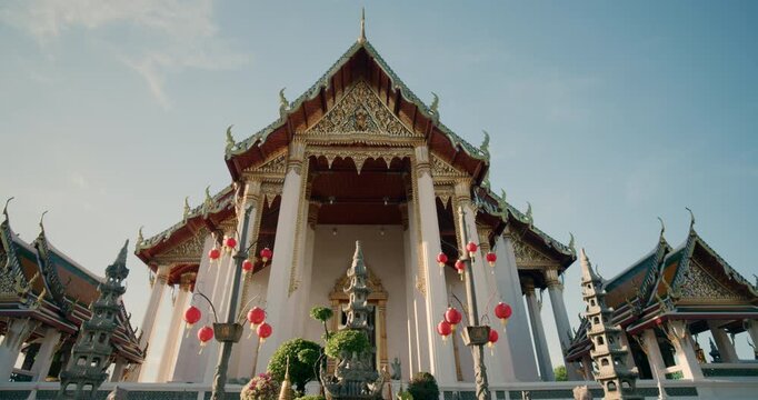 Wat Suthat Thepwararam is a first-class royal temple of the Ratchaworamahawihan type, one of only a few in  Bangkok Thailand