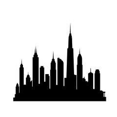 Obraz premium cityscape silhouette