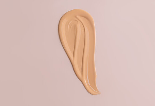 Smooth foundation texture with creamy cosmetics