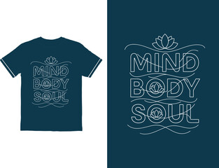 mind body soul t shirt design and print © Sumon90cs