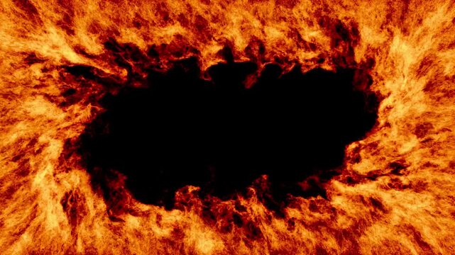 VFX Fire Frame Border 5 Seconds Loop 30fps Animation6