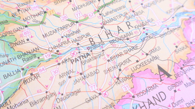 Bihar State Map - Indian Geography Travel Detail