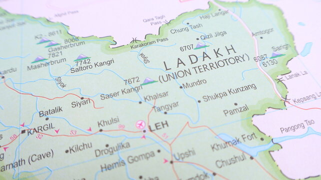 Ladakh Map Detail, India, Asia Travel Destination