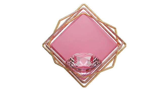 Pink Diamond and Geometric Frame