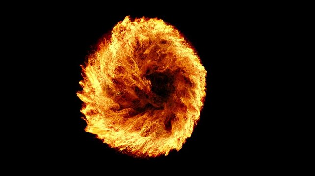 VFX Fire Portal Swirl 3 Seconds in + 5 Seconds loop 30fps Animation2