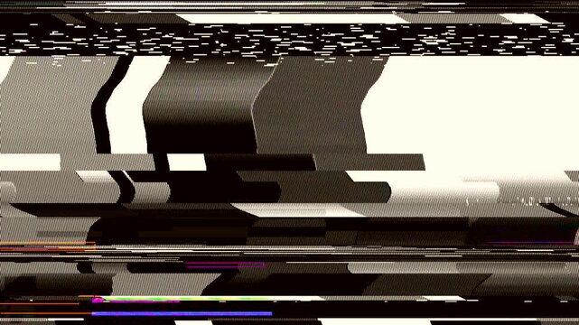 4K Static Burst Glitch Transition Effect Overlay