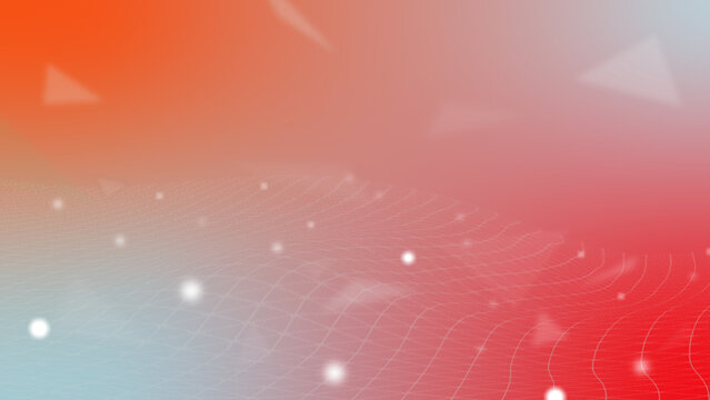 16:9_Network_polygon_red background