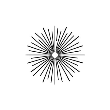 Firework icon logo design. Fireworks burst sign and symbol. Firework icon. Party and celebration event decoration.