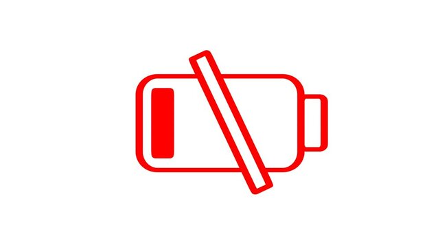 Low Battery Warning Icon alert signifies an energy crisis