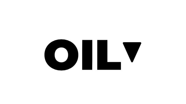 oil down arrow symbol icon text