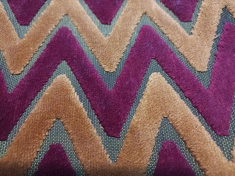 Zigzag Textile Pattern Close-Up