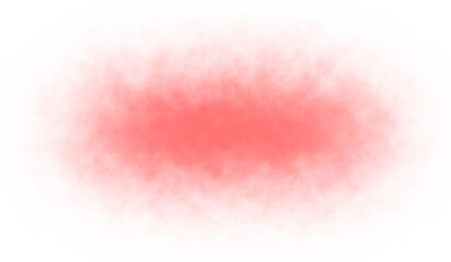 Soft red smoke fog cloud mist haze on transparent background for overlay and creative design