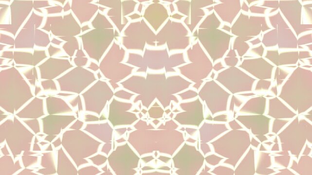 Glowing light on a pastel background, a symmetrical pattern