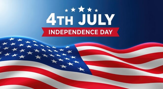 Celebrate freedom patriotic 4th of july independence day flag background