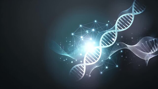 Refined wallpaper design featuring minimalist abstract elements inspired by AIpowered genomic insights with broad empty space for academic overlays and digital annotations supporting advanced computat