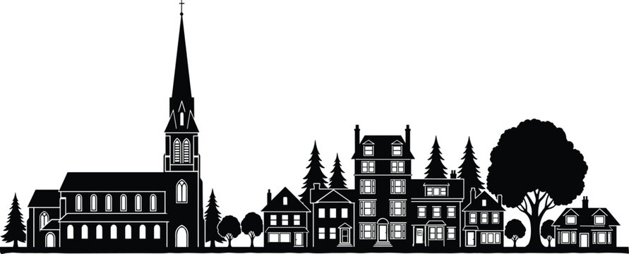 Small Town Silhouette Images – Browse 37,819 Stock Photos, Vectors, and ...