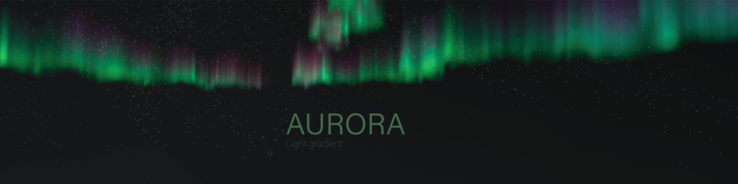 aurora light gradient atmospheric cosmic glow waves