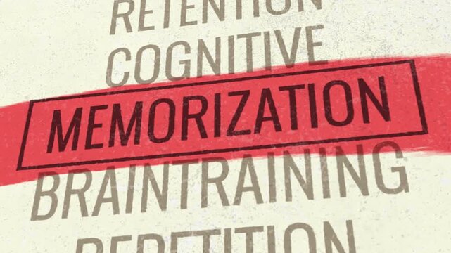 Memorization 3D Scrolling Title Animation