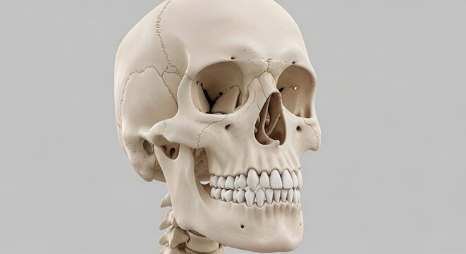 Human Skull Model Anatomy Educational.
