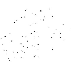 Fototapeta premium Festive confetti of stars, vector illustration.