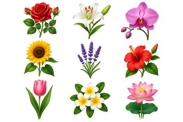 Obraz premium Beautiful bouquet of mixed flowers arranged together, representing nature, love, and decoration.