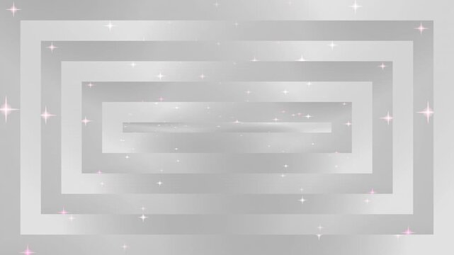 Gray rectangles with sparkling stars, abstract design