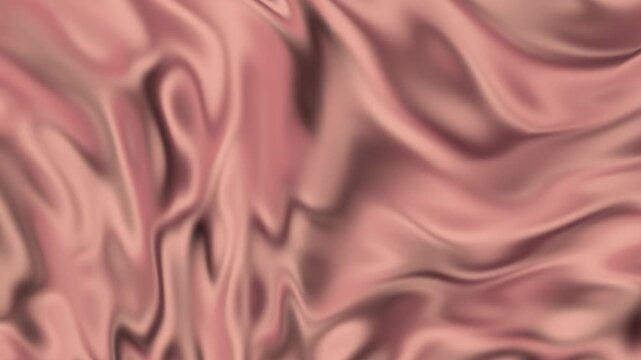 Abstract rose gold silk fabric seamless pattern video clip with smooth flowing motion creating elegant texture background effect ideal for animation