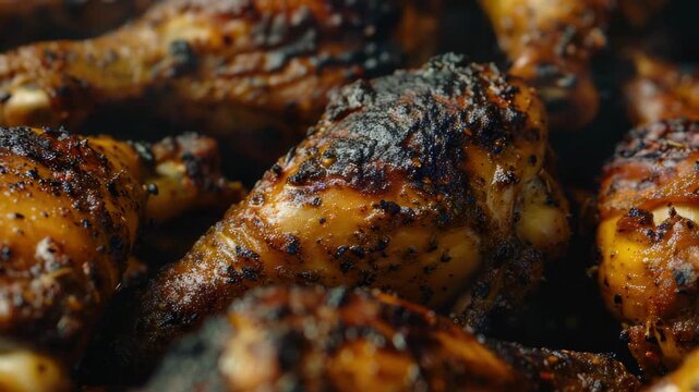 Delicious, spicy grilled drumsticks that are sure to be a hit at your next gathering. Perfectly cooked with an eye-catching blackened seasoning.