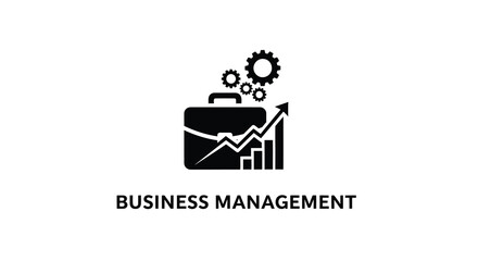 Business concepts with gears briefcase and graph a striking silhouette © MDTAHIDURRAHMAN