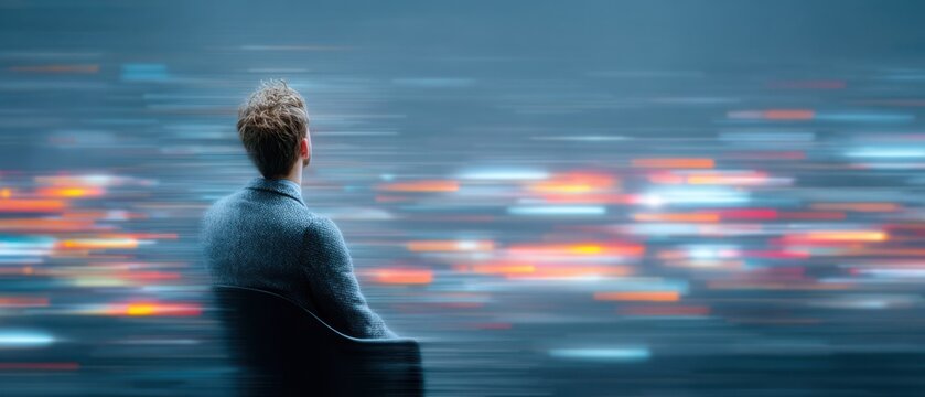 Fragmented reality concept with dissociation and broken perception