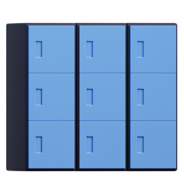 Neat row of lockers, a striking visual of storage and organization. Perfect for school, gym or workplace setting, the image portrays order and security.