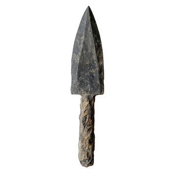 Stone Age Knife [Transparent Background PNG].
