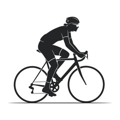 Obraz premium Cyclist riding road bicycle sports icon