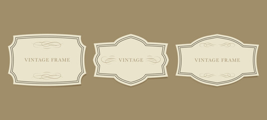 Vintage frames set © Mary Pain