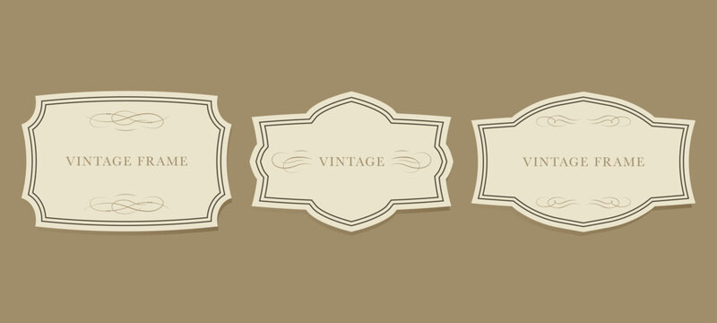 Vintage frames set