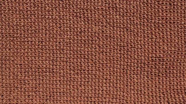 Raffia knitting texture. Crocheted fabric, handcrafted.