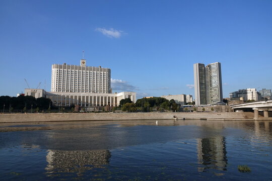 The Government House of the Russian Federation and the Moscow City Hall