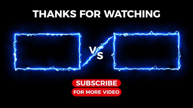 YouTube Outro Template &ndash; Black Background .motion video animation.