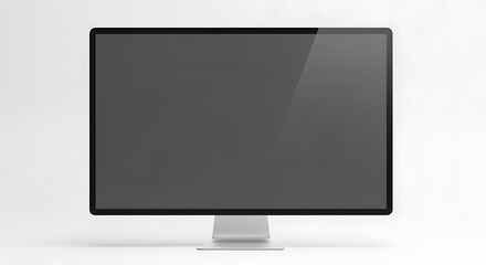 Fototapeta premium A sleek and modern computer monitor on a white background