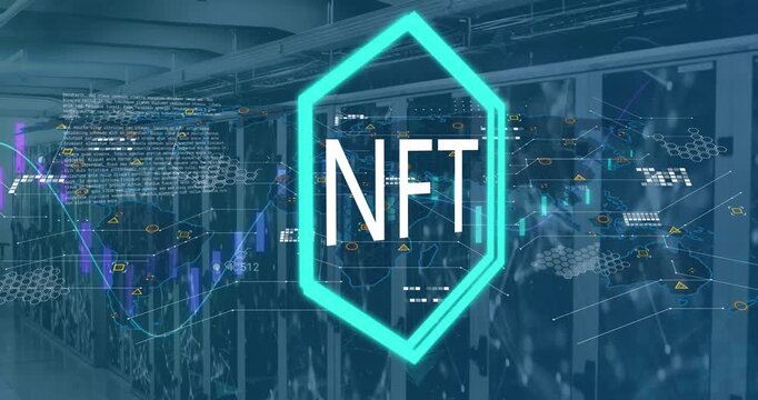 Animation of graphs and nft over servers