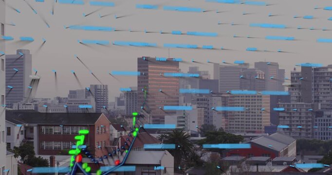 Construction site focus with a nod to global business and digital concepts.