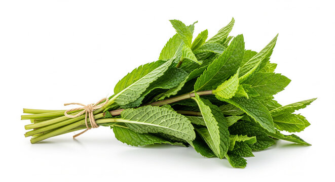 fresh mint leaves