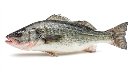 Obraz premium salmon fish isolated on white background