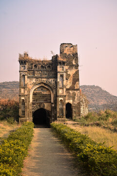 Daulatabad Fort, also known as Devagiri, is a 12th-century, impregnable hill fortress near Aurangabad, Maharashtra 