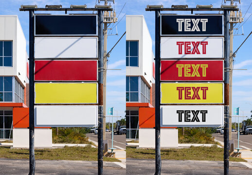 Florida Sign Mockup Located in USA