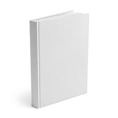 Naklejka premium A sleek and minimalist blank grey book standing upright on a flat surface