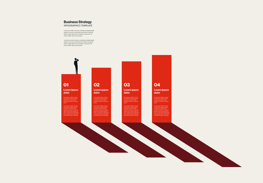 Business Growth Chart Strategy Infographic Template