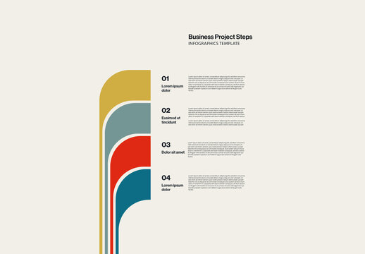 Business Steps Strategy Presentation Infographic Template Bottom