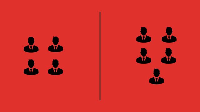 Division in people illustrative